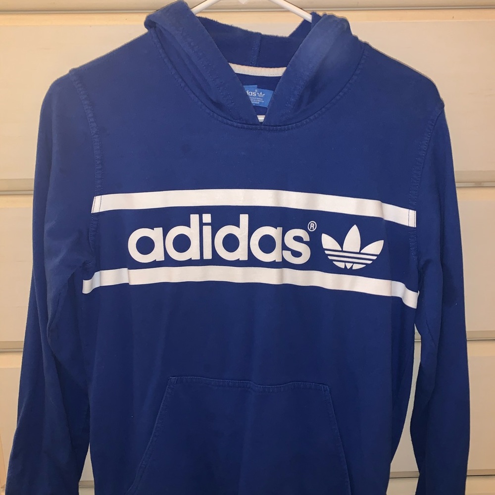 Blue Adidas sweatshirt